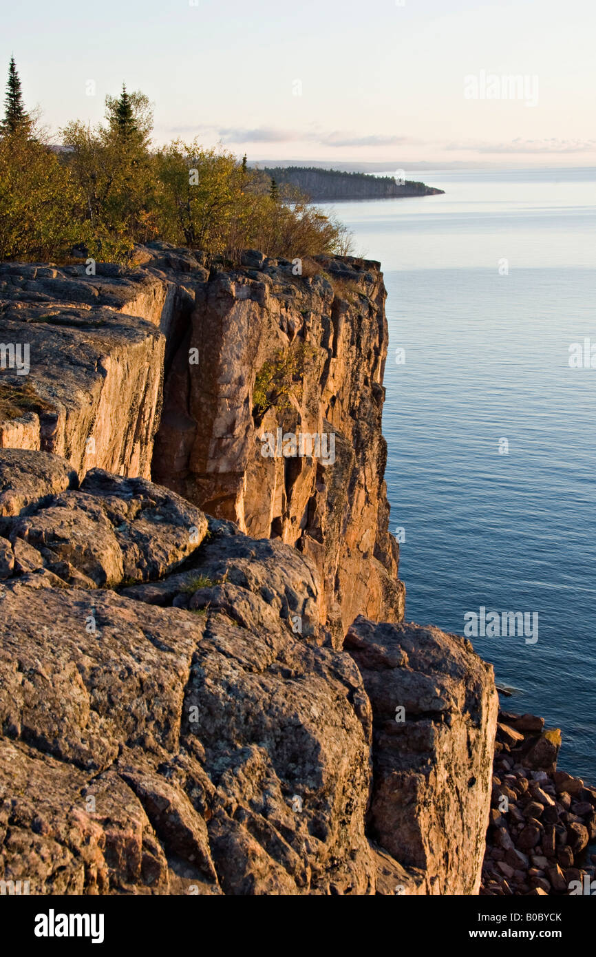 The Palisade Head and Shovel Point along Minnesota North Shore Stock Photo