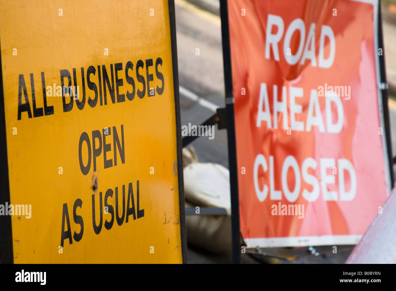 Road Signs Norwich Stock Photo Alamy