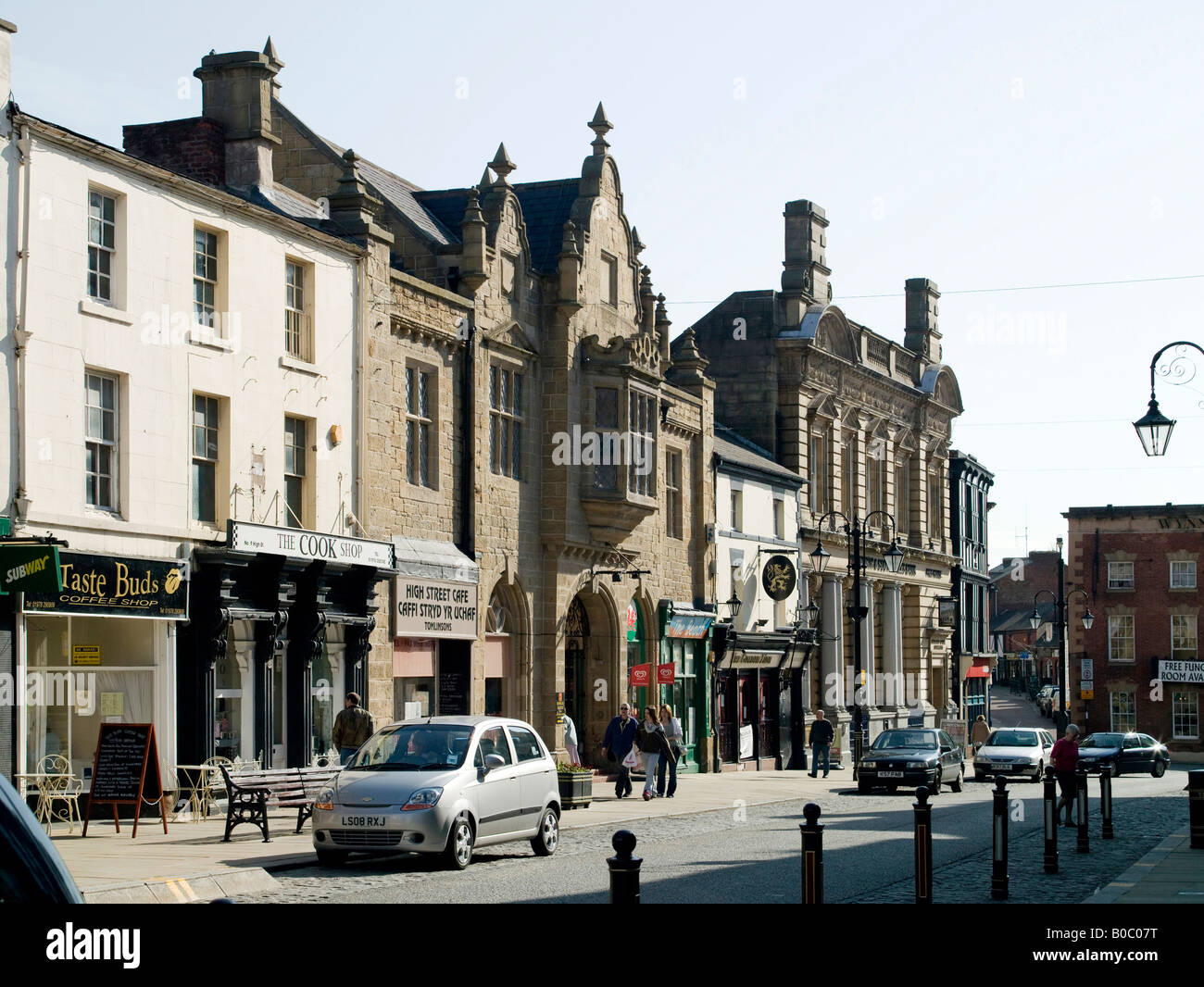 Wrexham Town Centre, Wrexham, North Wales Stock Photo Alamy
