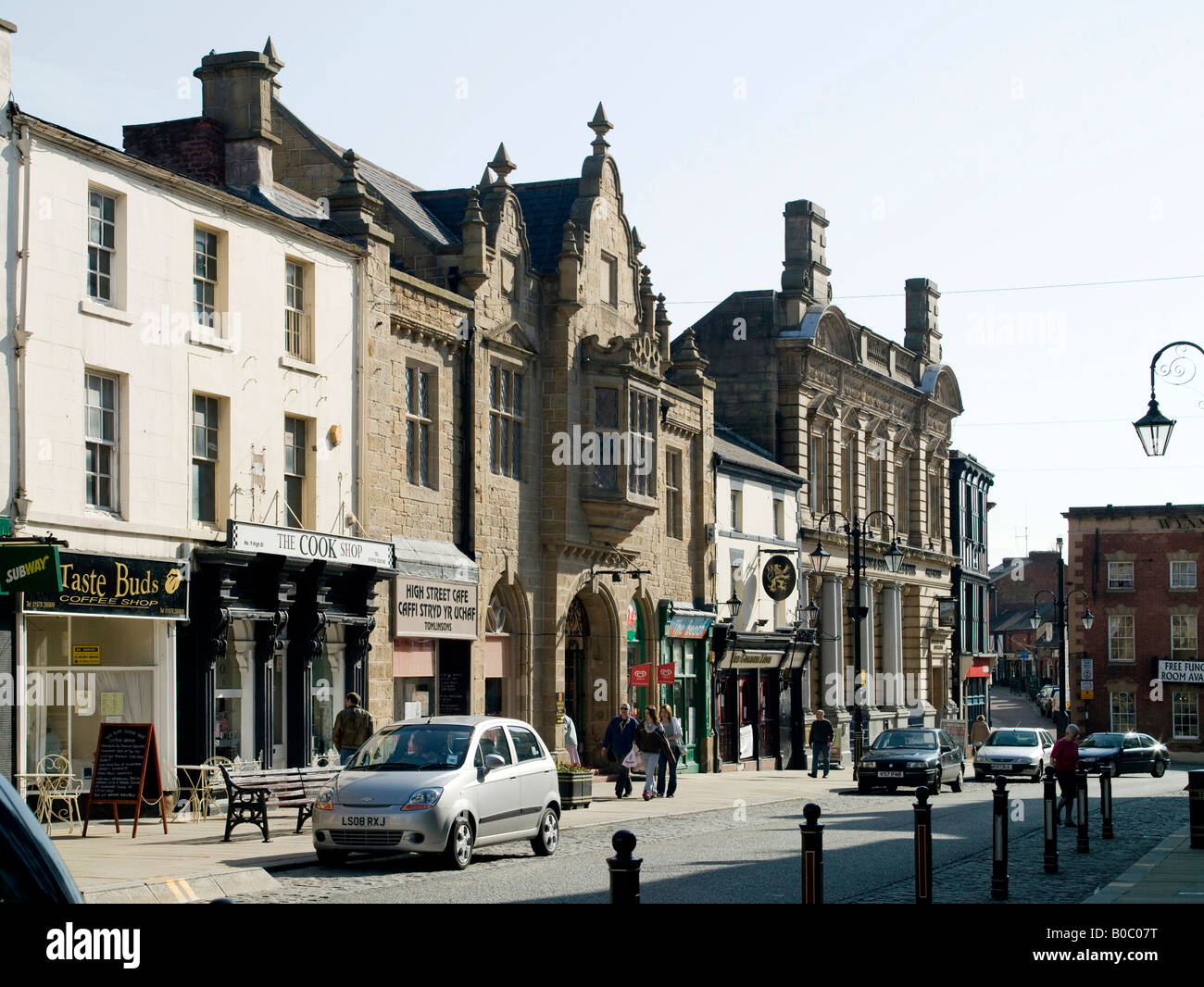 Wrexham Town Centre, Wrexham, North Wales Stock Photo