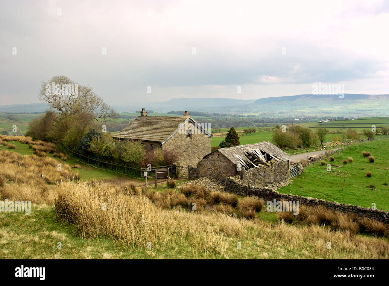 Farm in the Forest Of Bowland, Lancashire Stock Photo Alamy