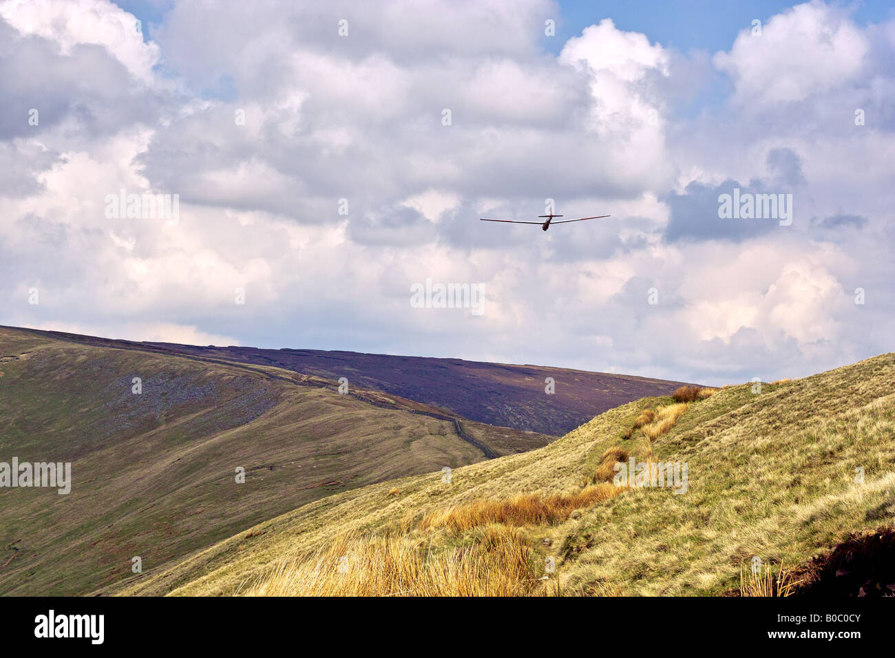 Glider in the Forest of Bowland AONB, Lancashire Stock Photo Alamy