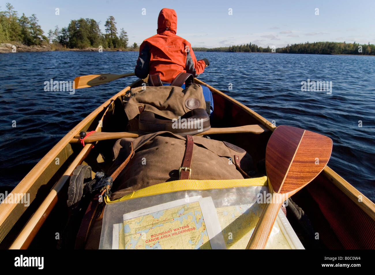 Canoeing at the Boundary Waters Canoe Area Wilderness in Northern