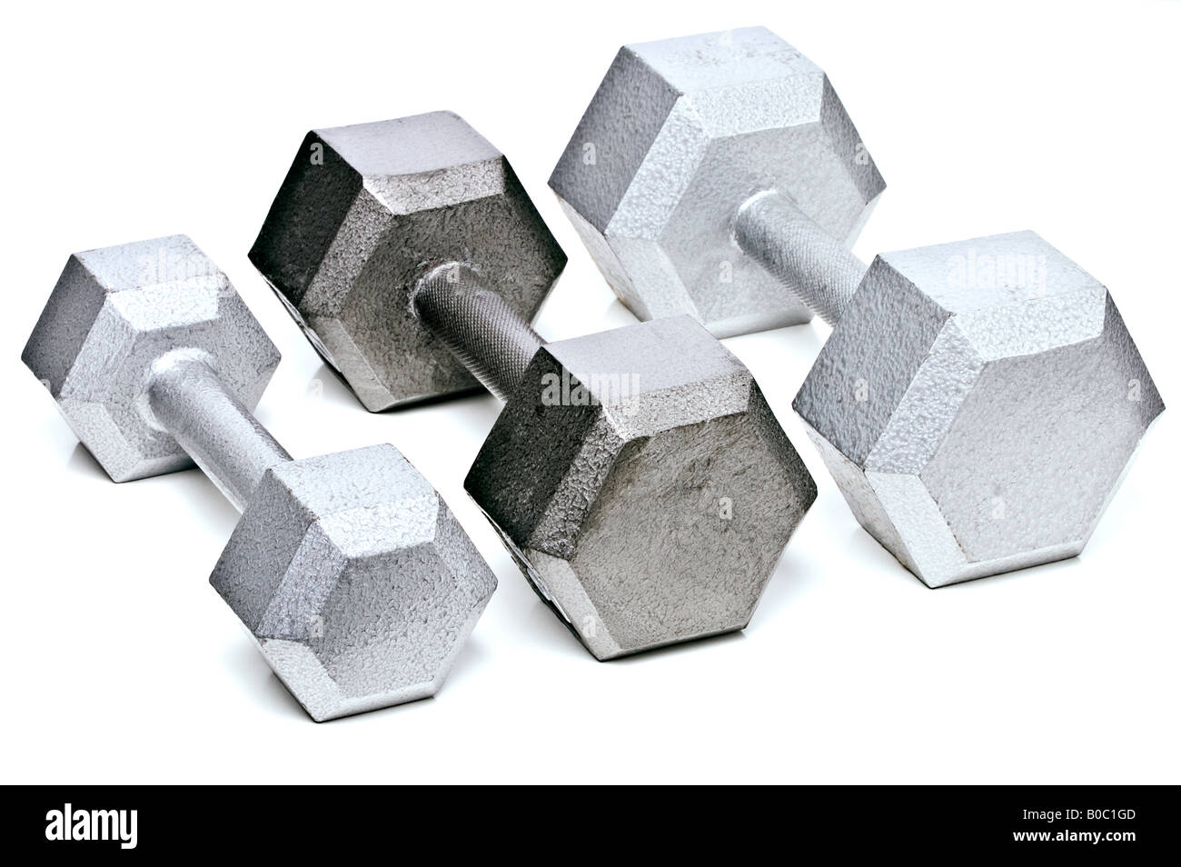 dumb bells Stock Photo