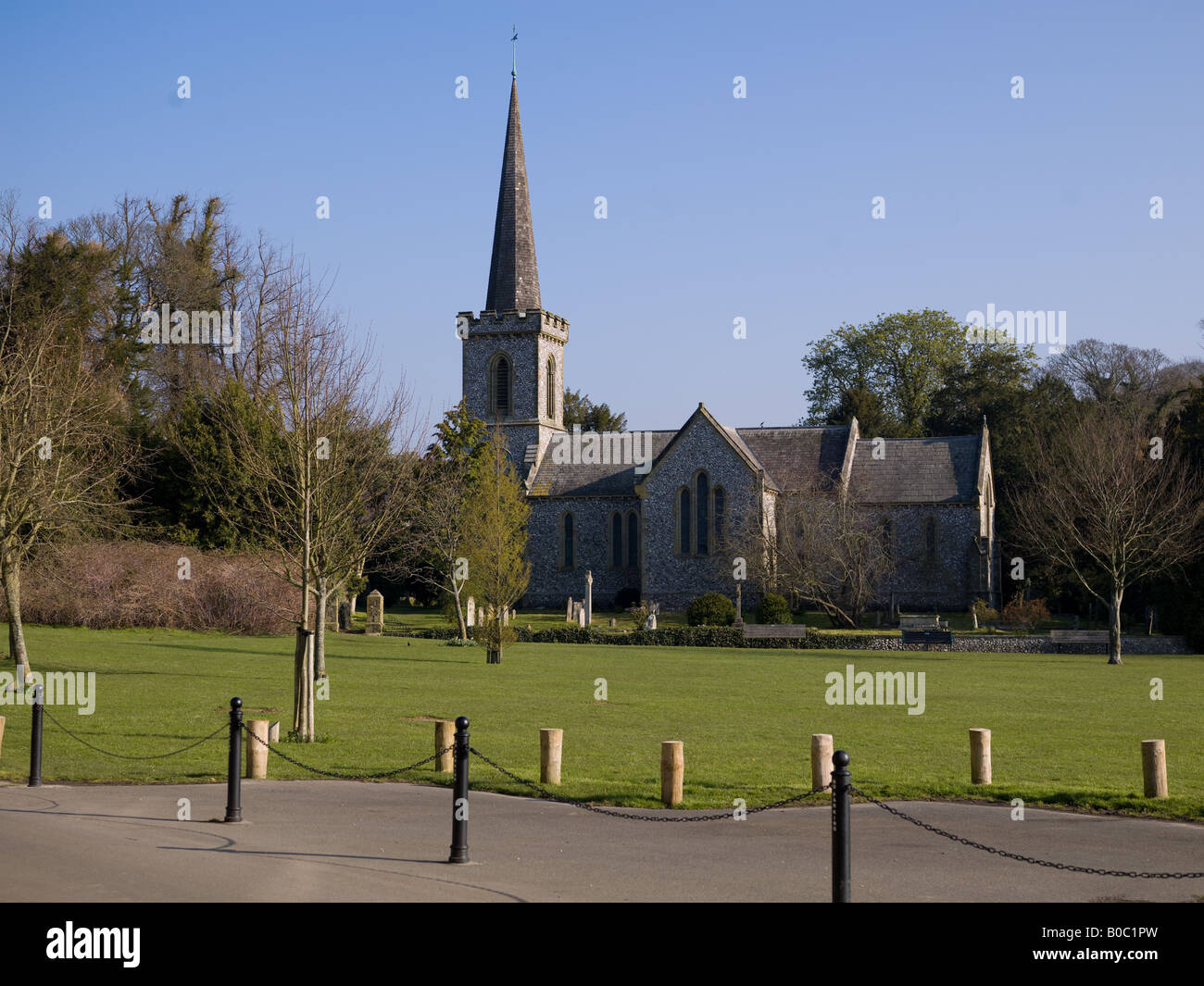 Stanmere House church Stock Photo