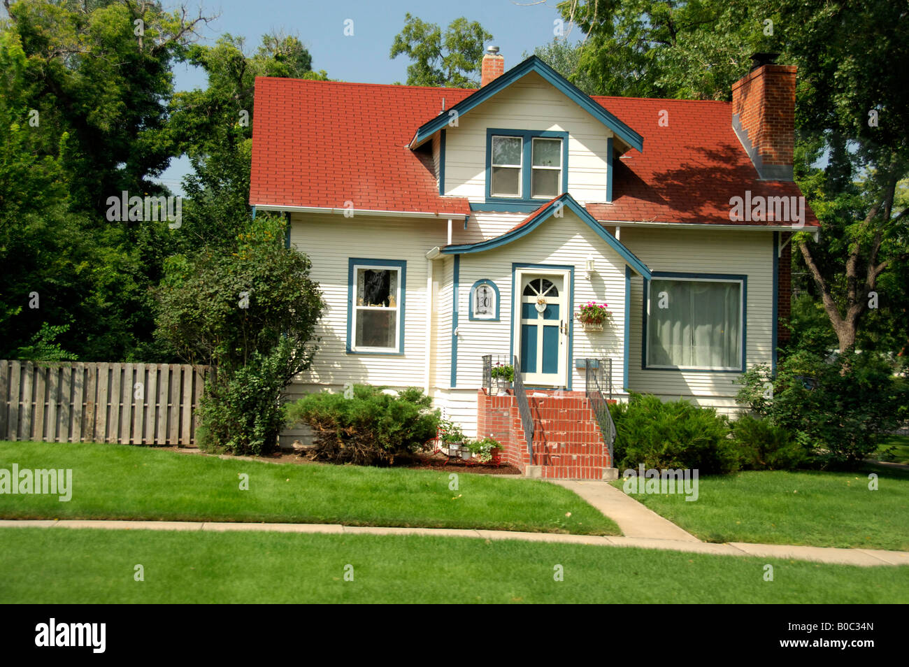 North America, USA, South Dakota, Rapid City. Historic neighborhood