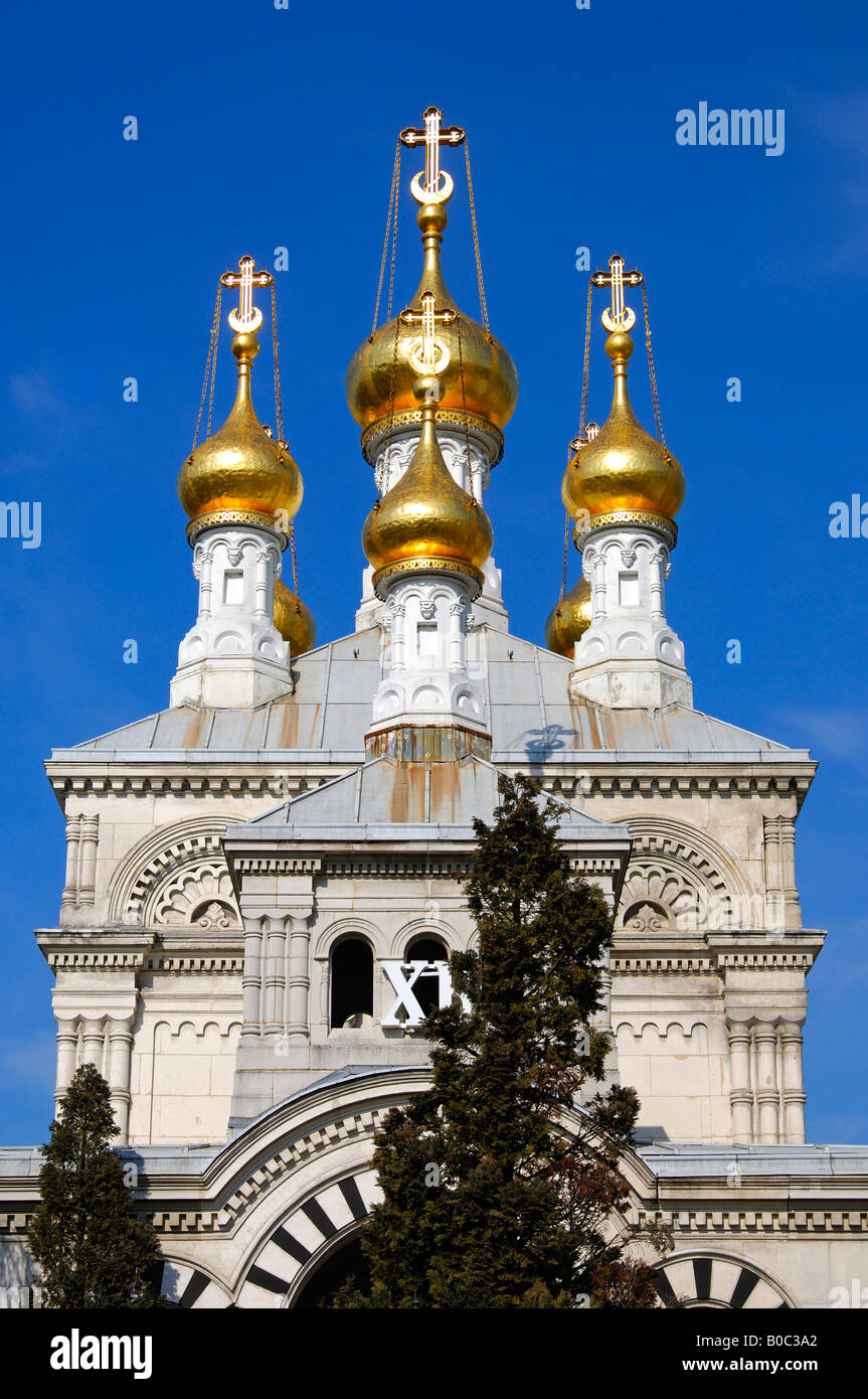 Russian Orthodox Church in Geneva, Switzerland Stock Photo