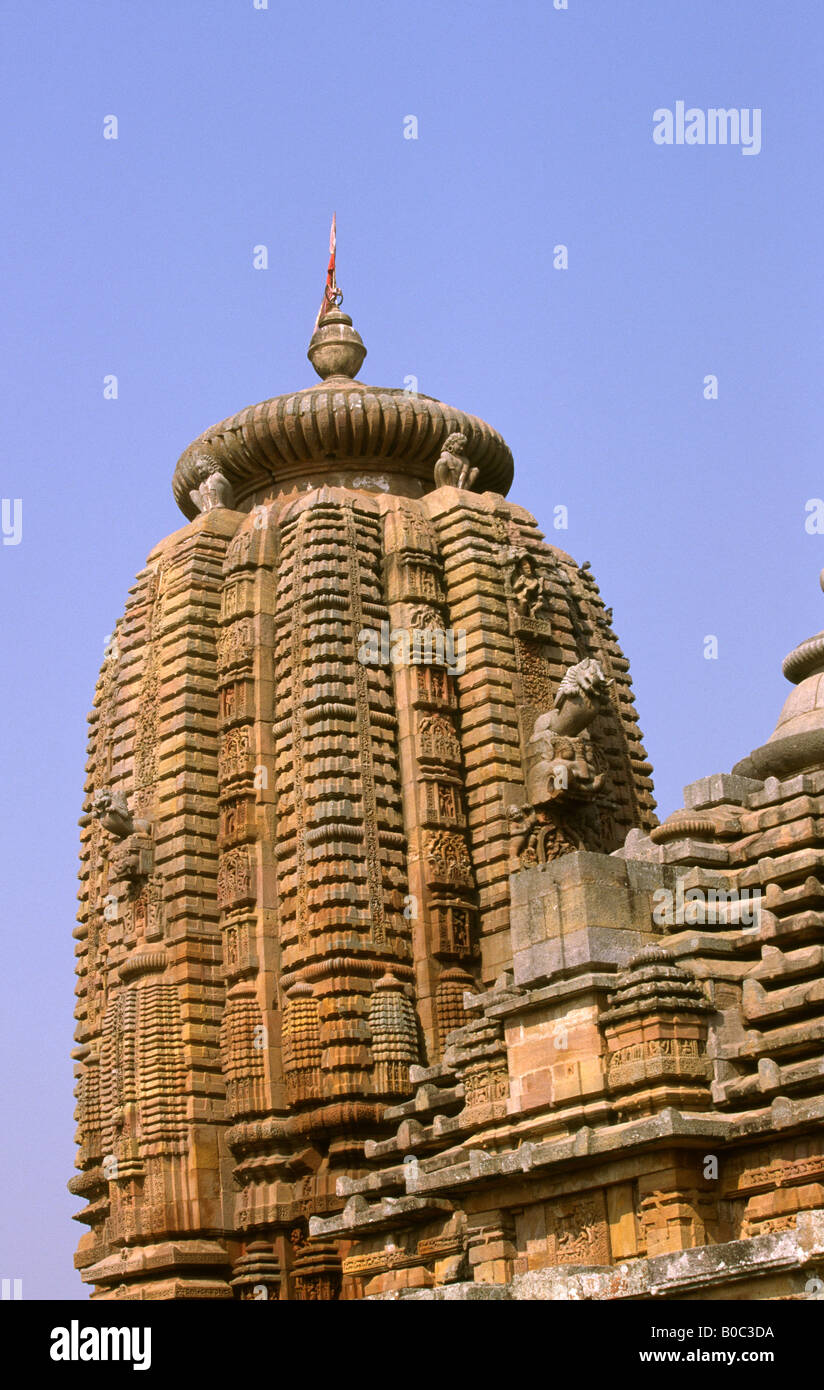 India Orissa Bhubaneswar Brahmeswar Mandir tower Stock Photo - Alamy