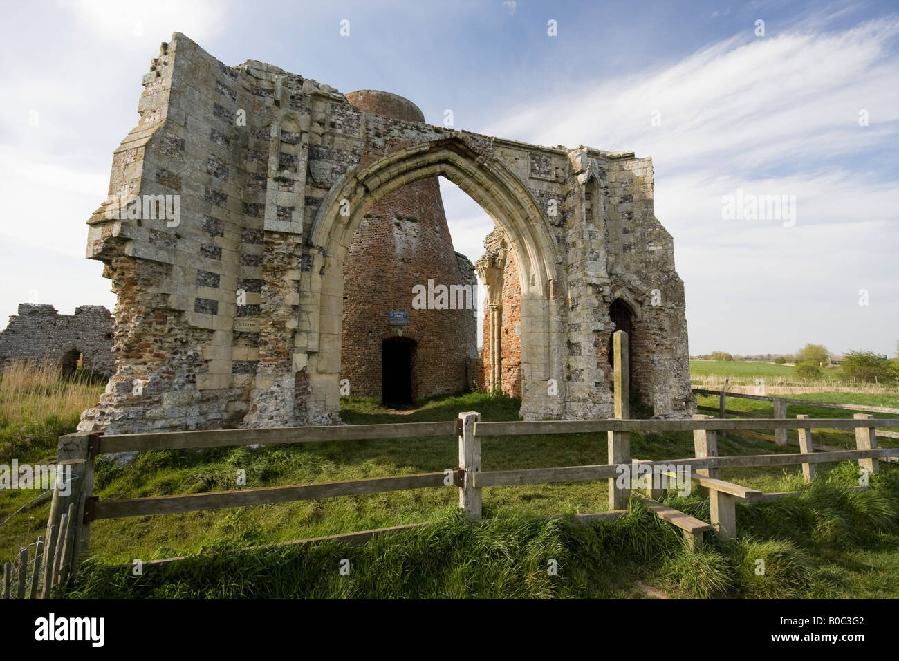 St Benets Abbey - a ruined ninth-century monastery Stock Photo