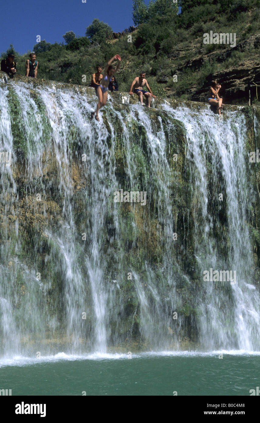 Boys jumping into river hi-res stock photography and images - Alamy