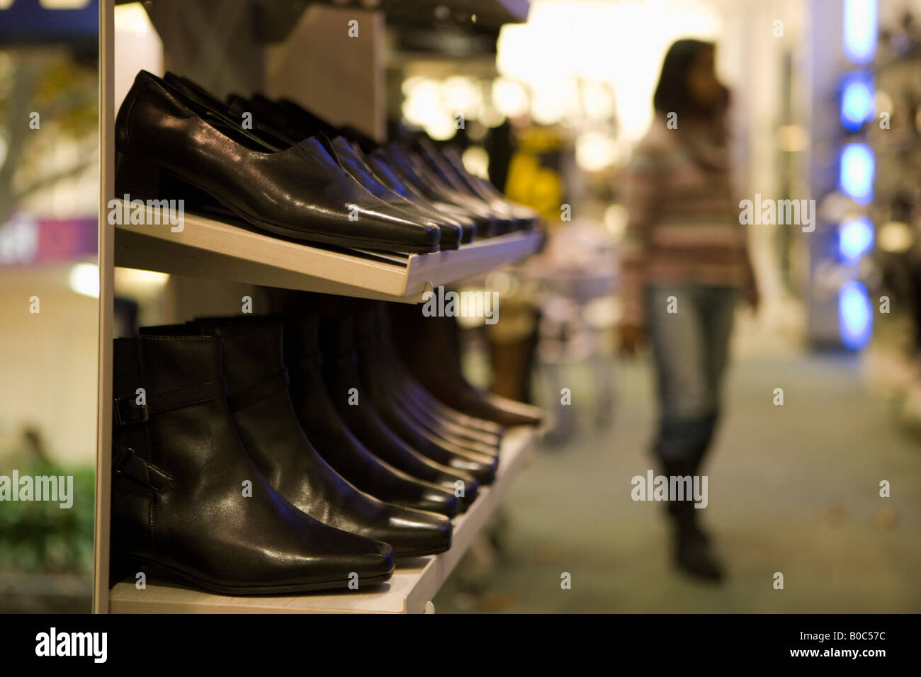Shoe shop in Cuba Mall central Wellington New Zealand Stock Photo Alamy