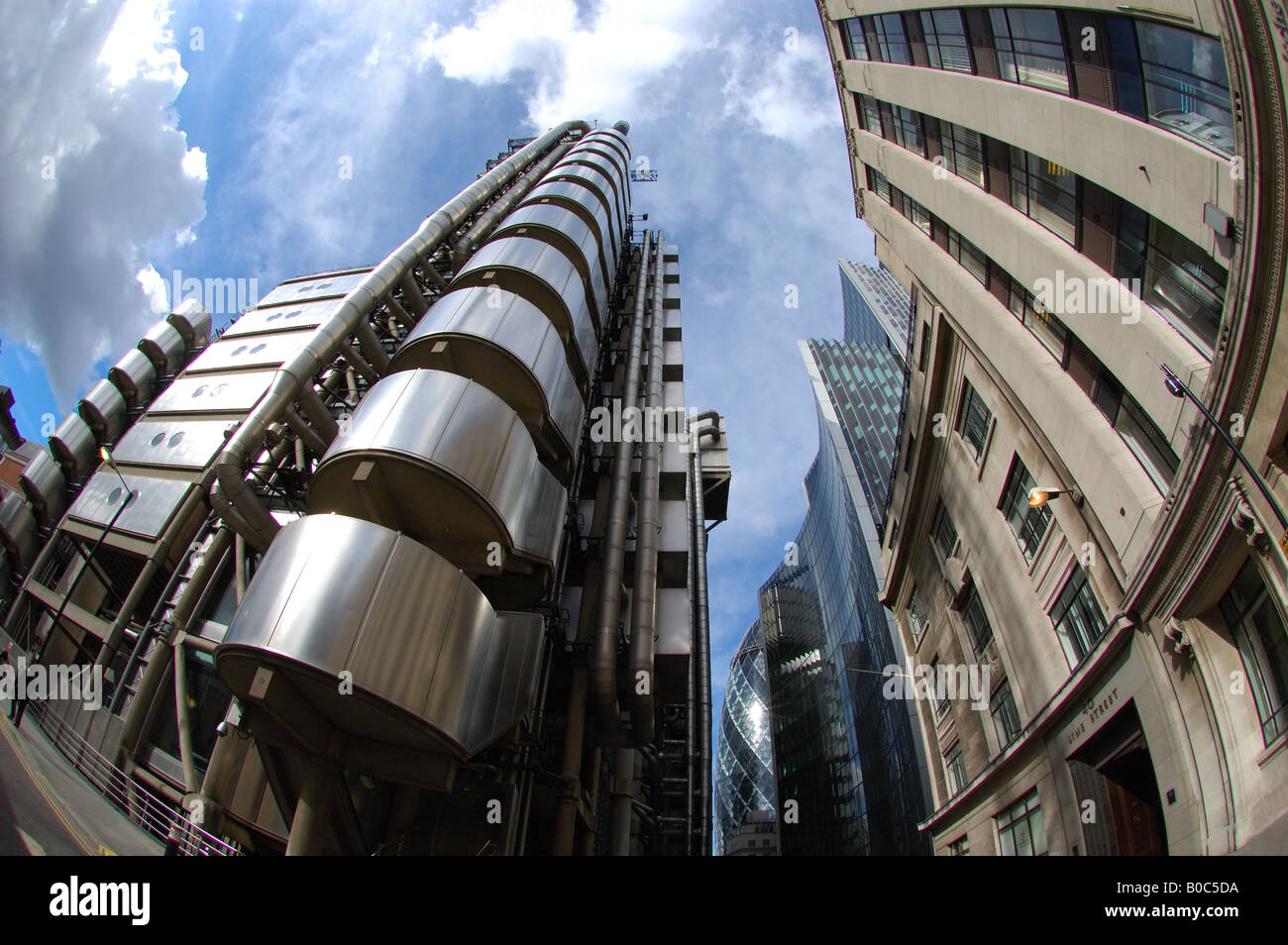 Lloyd's Insurance Building, City of London financial district Stock Photo