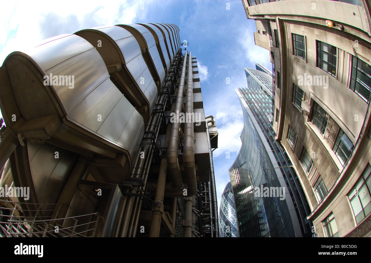 Lloyd's Insurance Building, City of London financial district Stock Photo