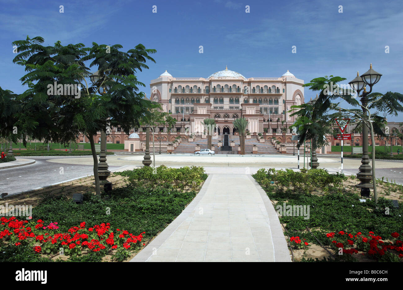 Entrance of the Emirate Palace Hotel, Dubai, United Arab Emirates Stock Photo