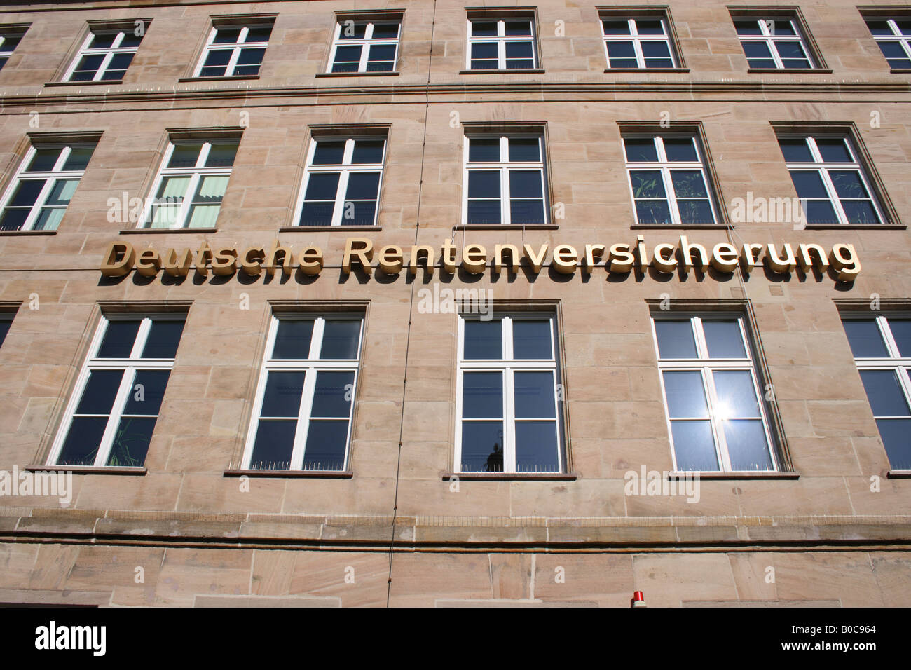building of Deutsche Rentenversicherung in the city of Nuremberg, Bavaria, Germany, Europe. Photo by Willy Matheisl Stock Photo