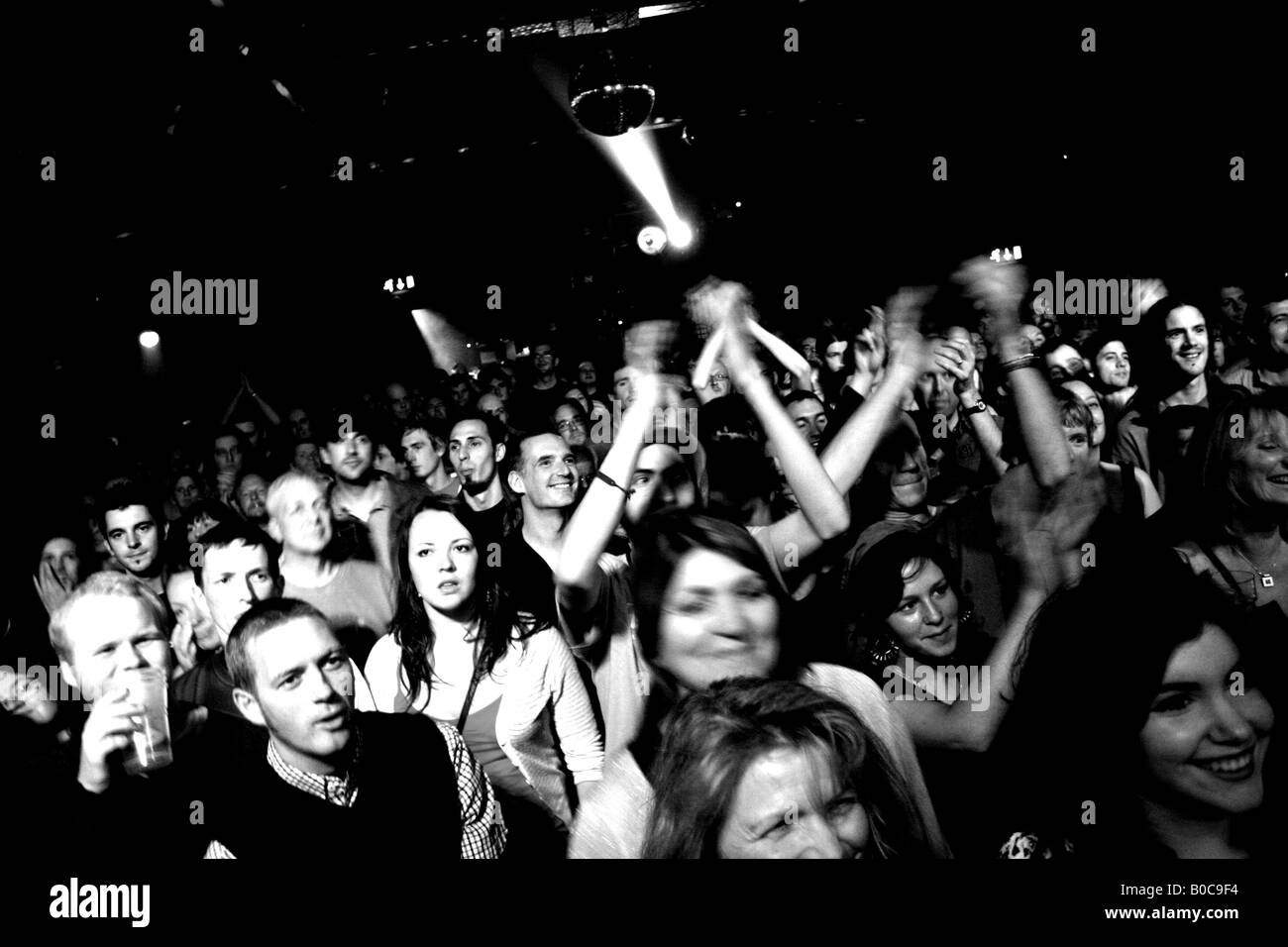 Crowd at a gig Stock Photo