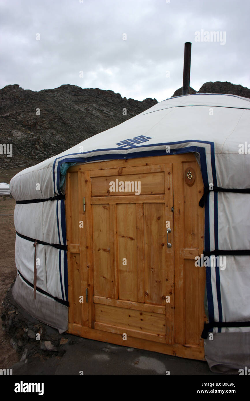 ger camp, Mongolia Stock Photo - Alamy