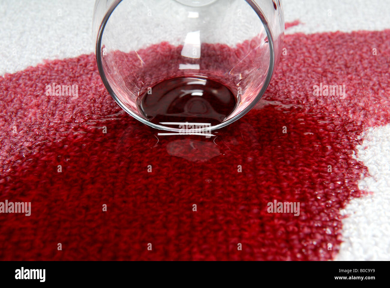 Spilled Red Wine on Carpet Stock Photo Alamy