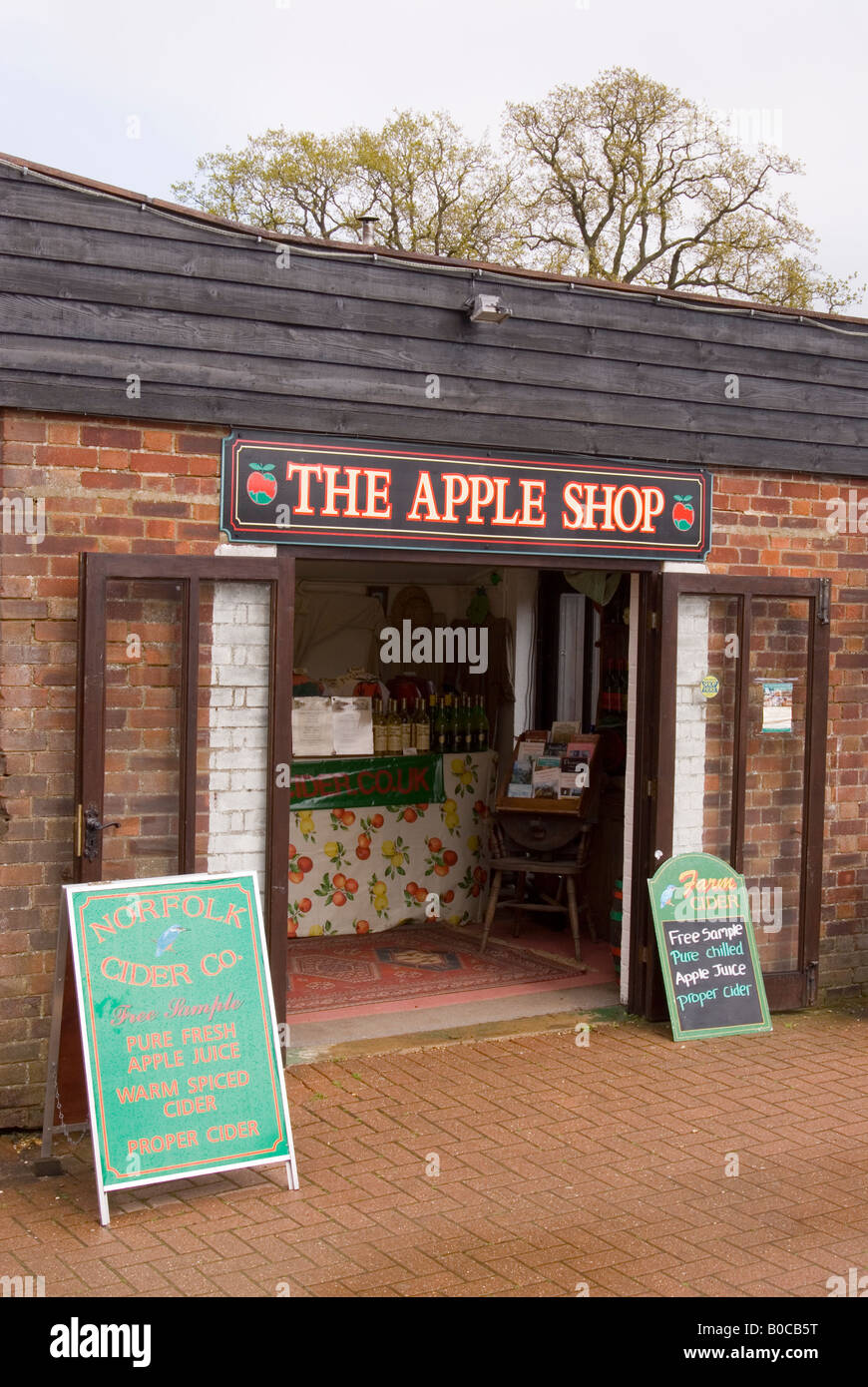 The Apple Shop At Wroxham Barns In Norfolk,Uk Stock Photo