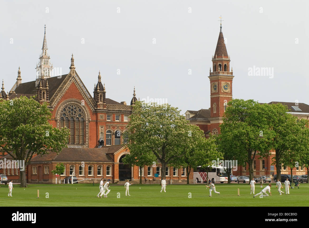 Dulwich Village South London SE21 London UK Cricket match Dulwich College HOMER SYKES Stock Photo