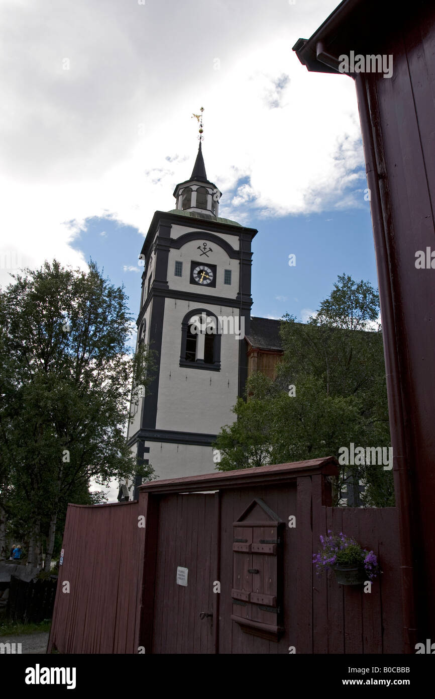 Røros Church in the city centre of Røros, Sør-Trøndelag, Norway Stock Photo