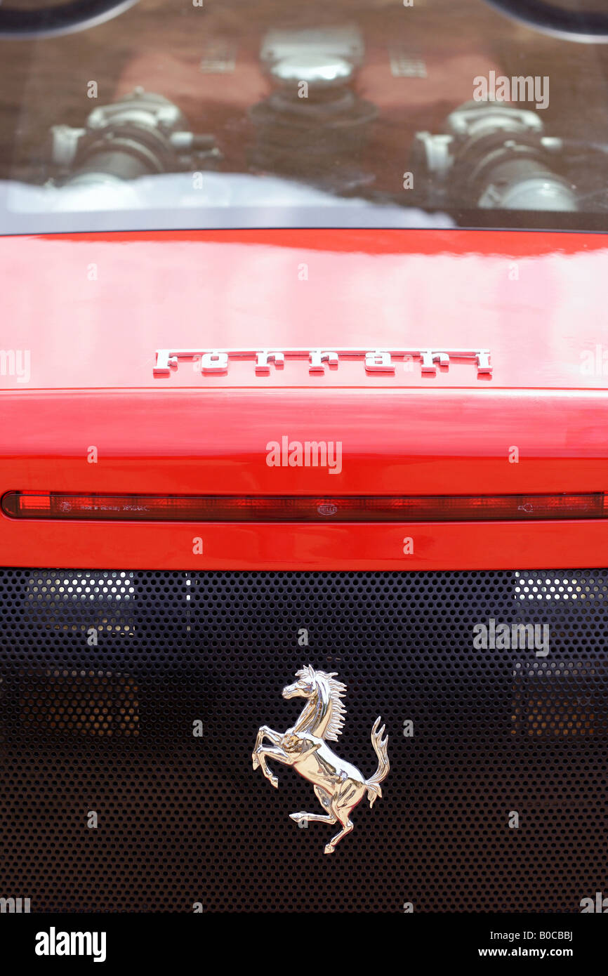 Rear of a Ferrari Stock Photo