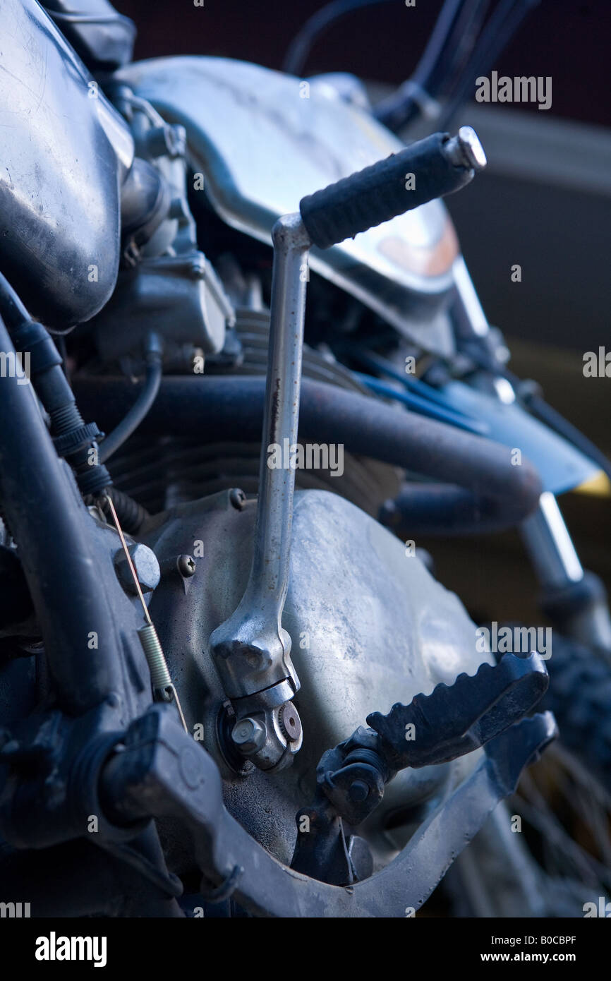 Motorcycle kick start hi-res stock photography and images - Alamy