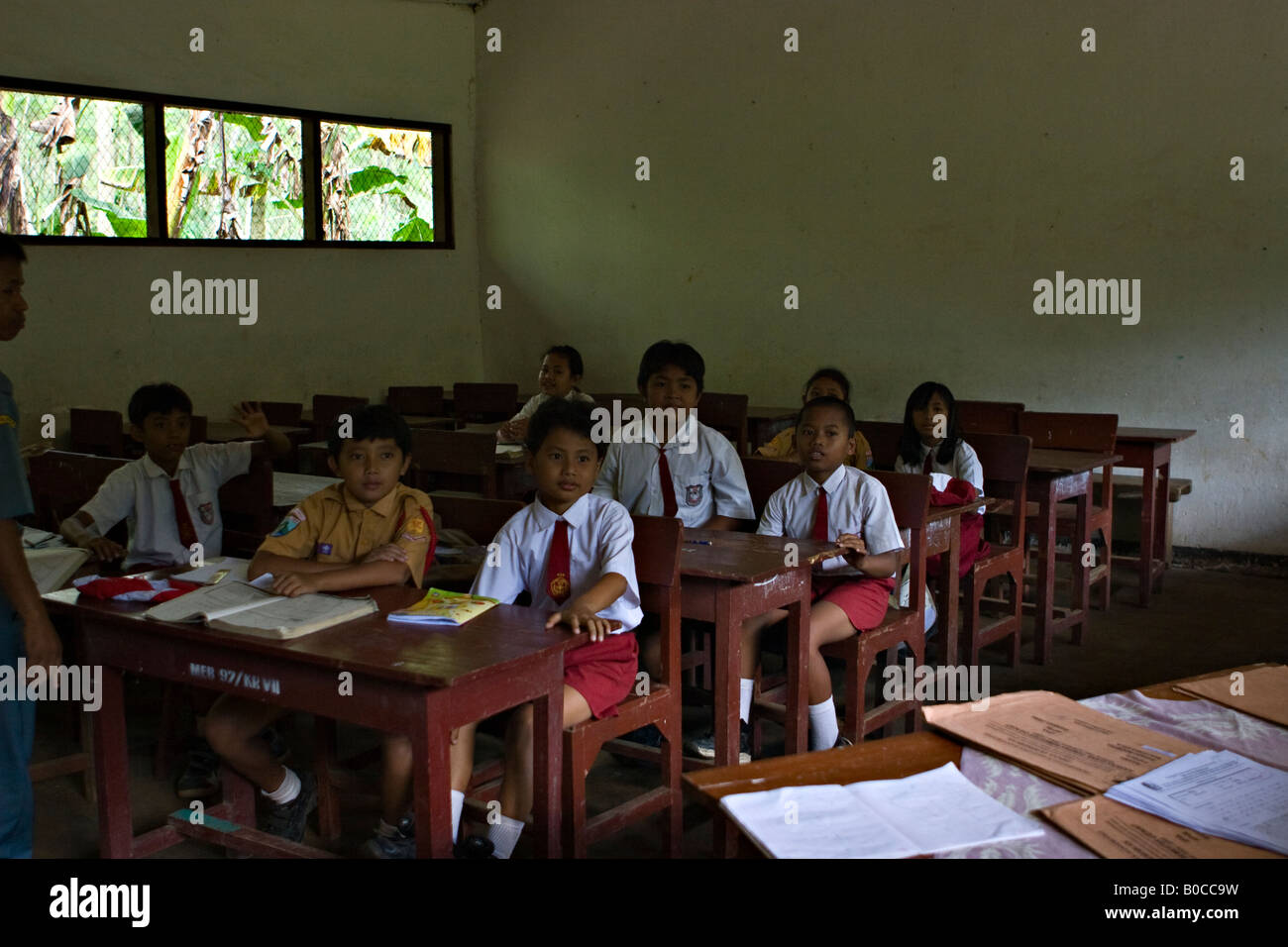School children, Kalibaru, Java, Indonesia Stock Photo