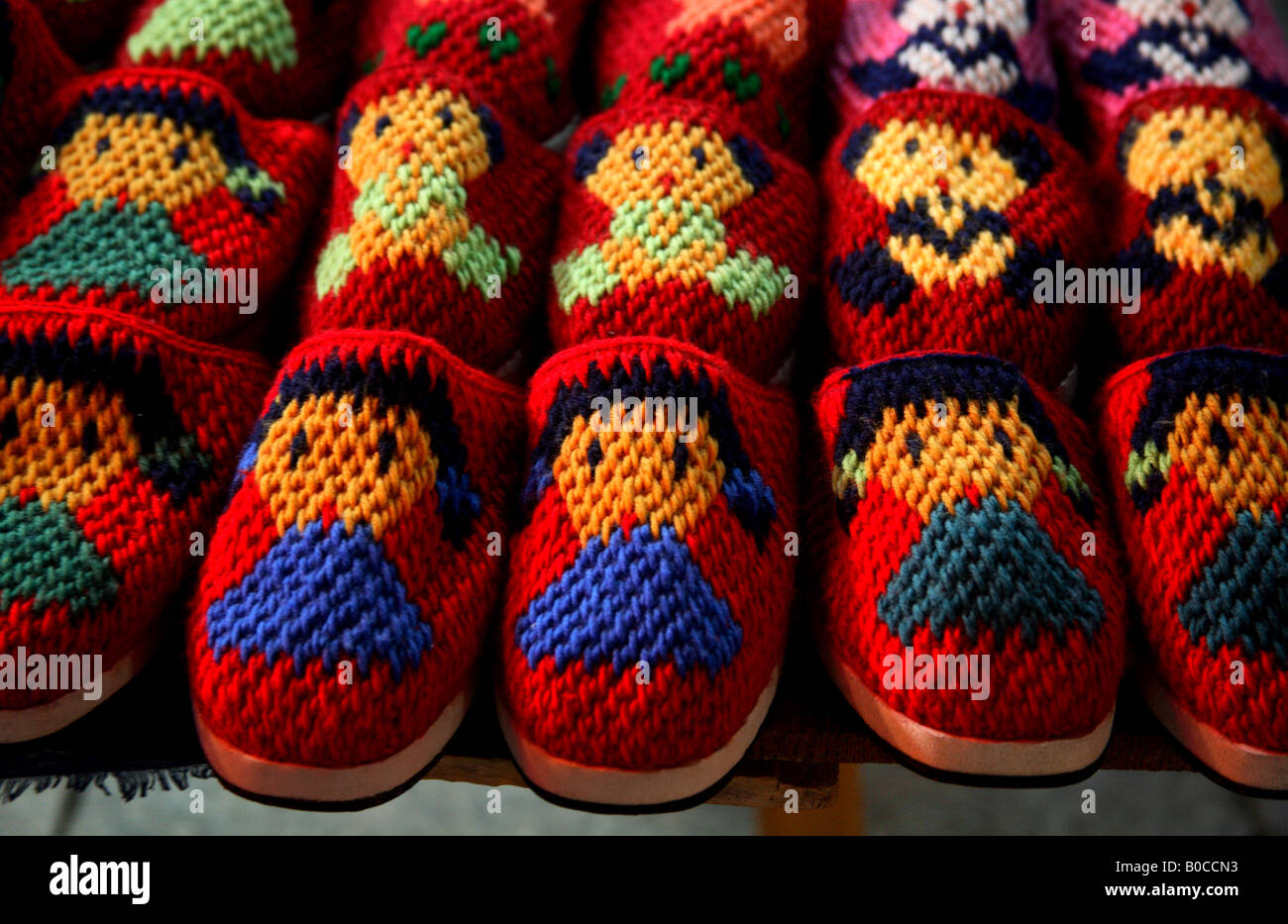 self made home slippers Stock Photo
