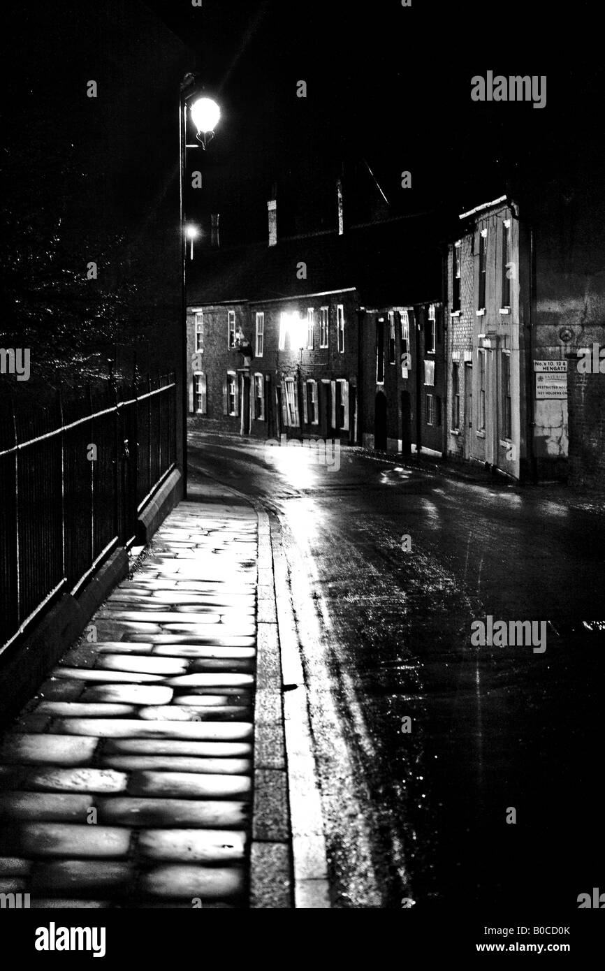 Moody night image of Hengate Beverley Yorkshire UK Stock Photo