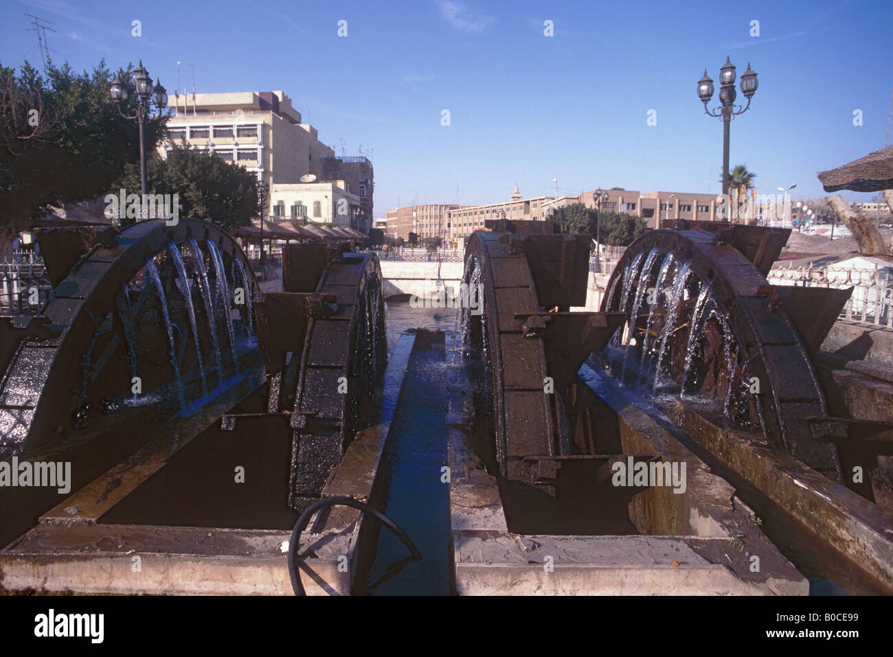 water wheels, Fayyoum oasis, Egypt Stock Photo Alamy