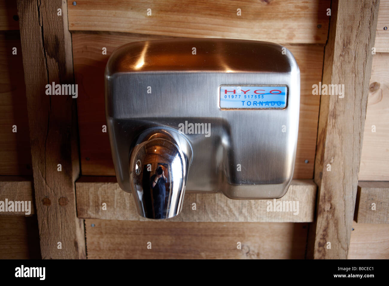Powerful hand dryer Stock Photo Alamy