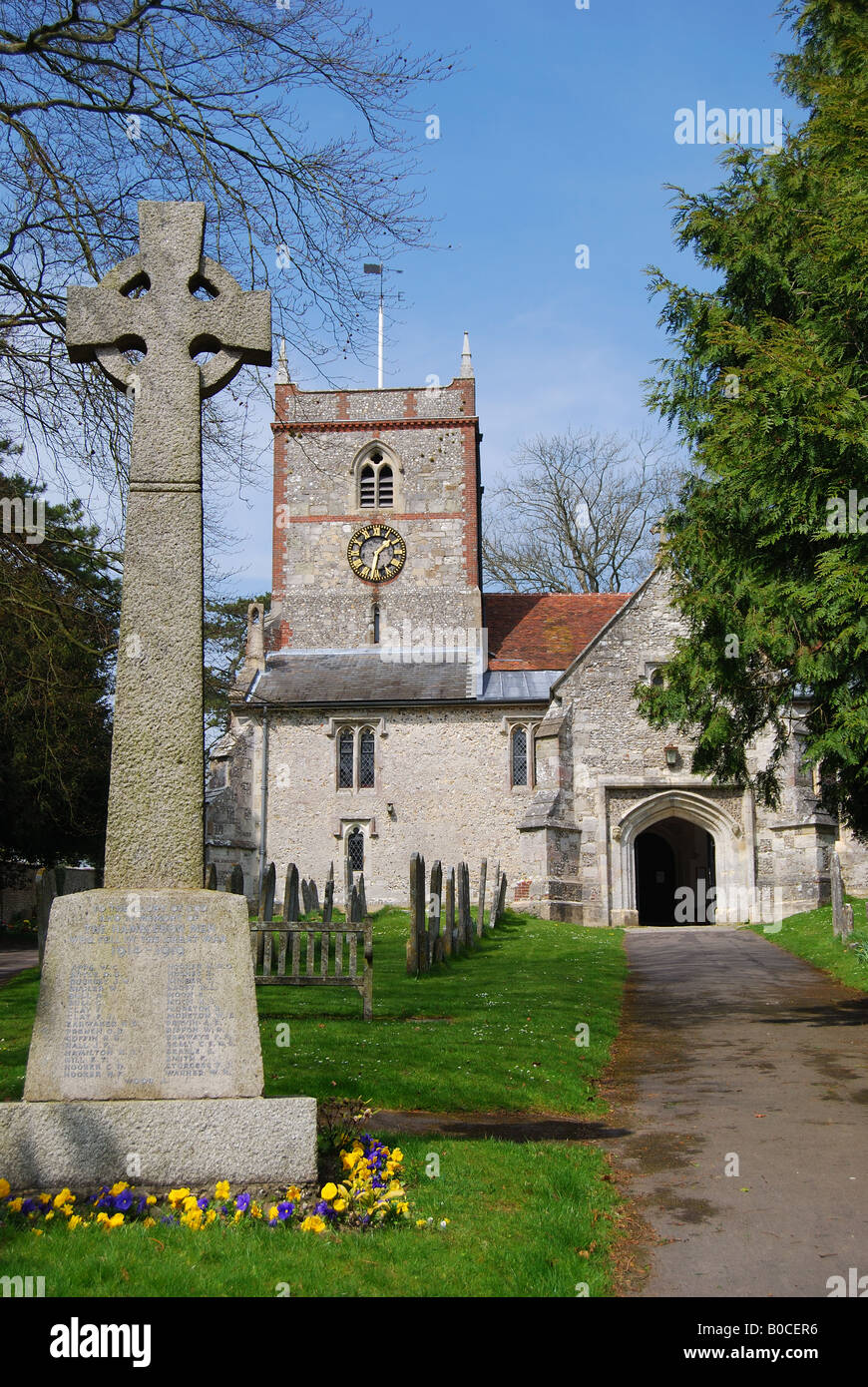 St Peter & St Paul Church, High Street, Hambledon, Hampshire, England, United Kingdom Stock Photo