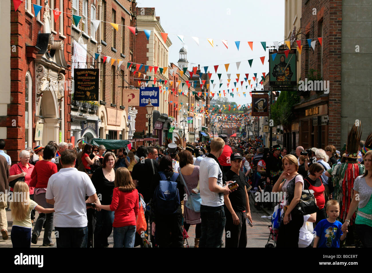 Mayday Rochester rochester town centre high street may day sweeps festival kent garden ...