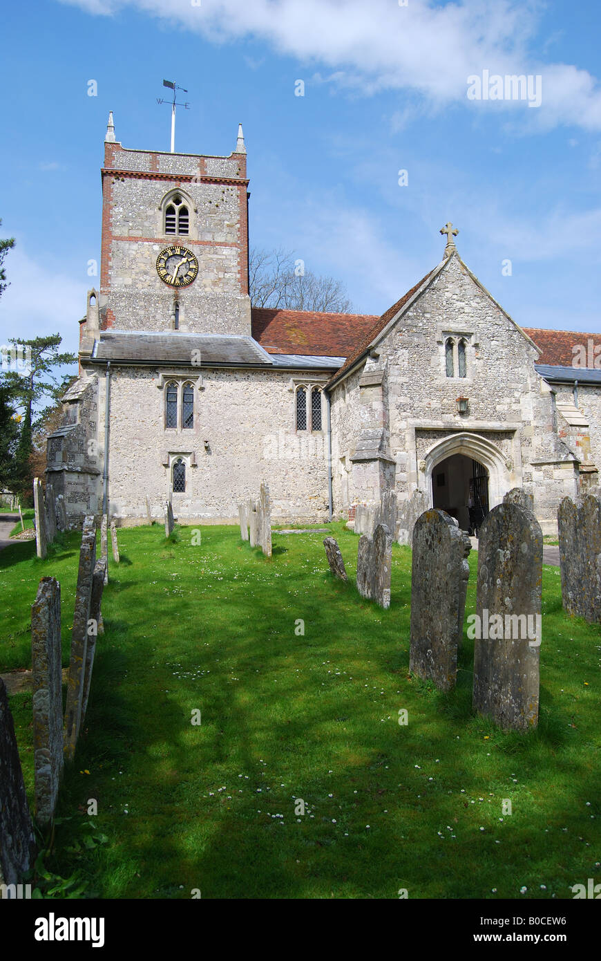 St Peter & St Paul Church, High Street, Hambledon, Hampshire, England, United Kingdom Stock Photo