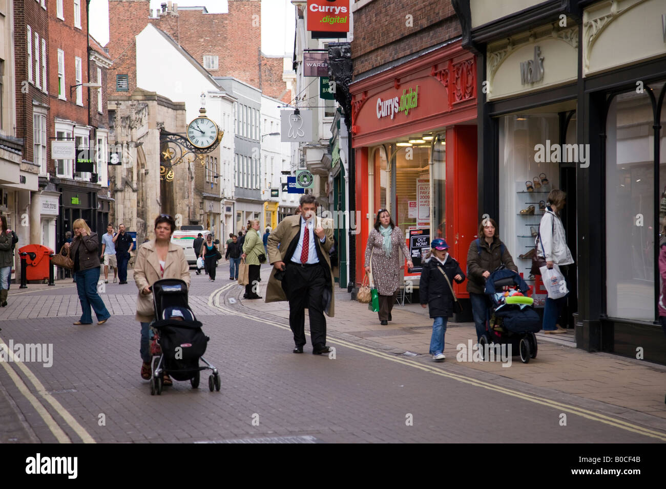 Coney Street York City Yorkshire England Stock Photo Alamy