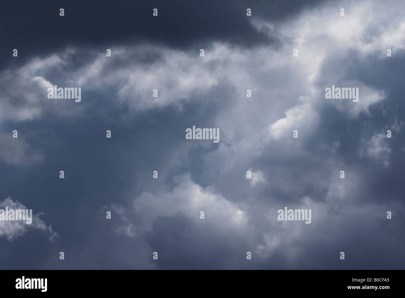 Rainfilled cumulus clouds Stock Photo Alamy