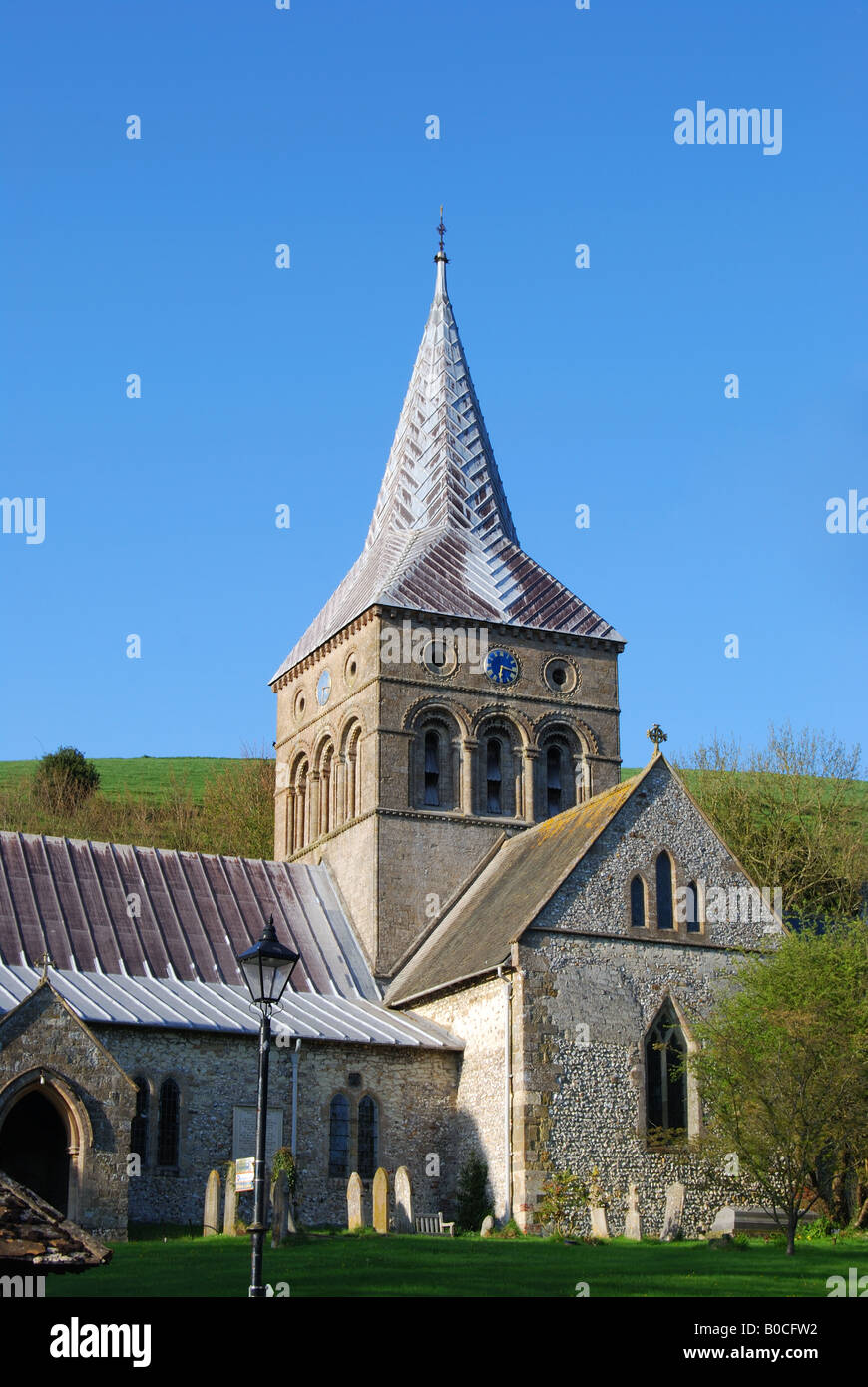 All Saints Church, East Meon, Hampshire, England, United Kingdom Stock Photo