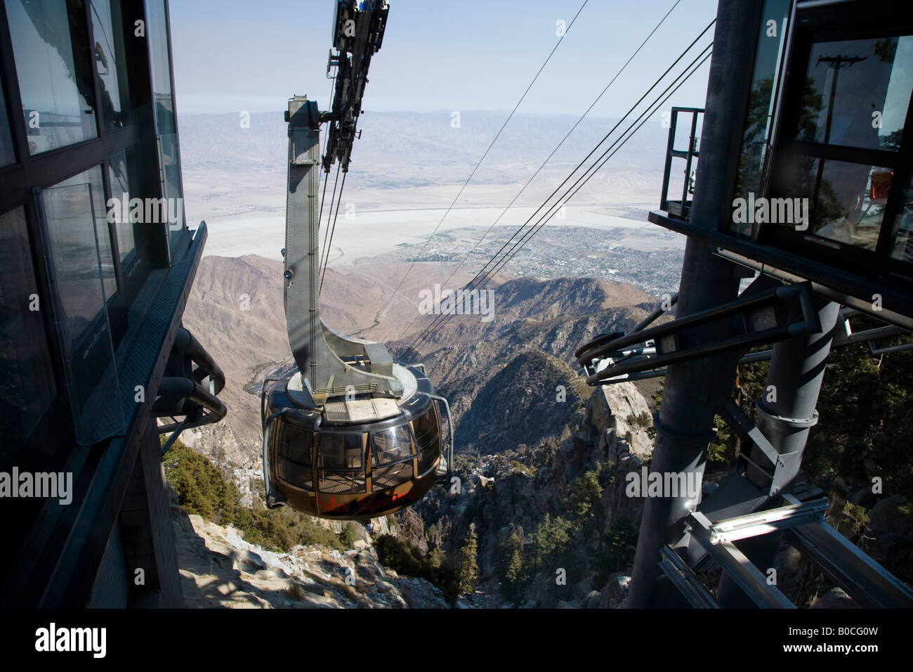 Palm Springs Aerial Tramway to Mount St Jacinto State Park California USA Stock Photo