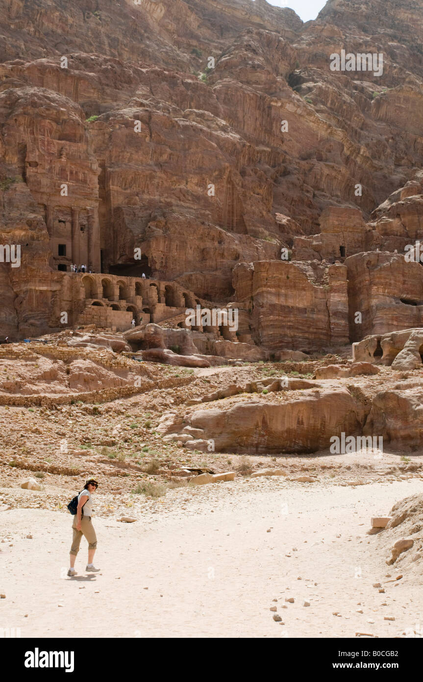 Middle East Jordan Petra UNESCO World Heritage Site The Royal Tombs ...