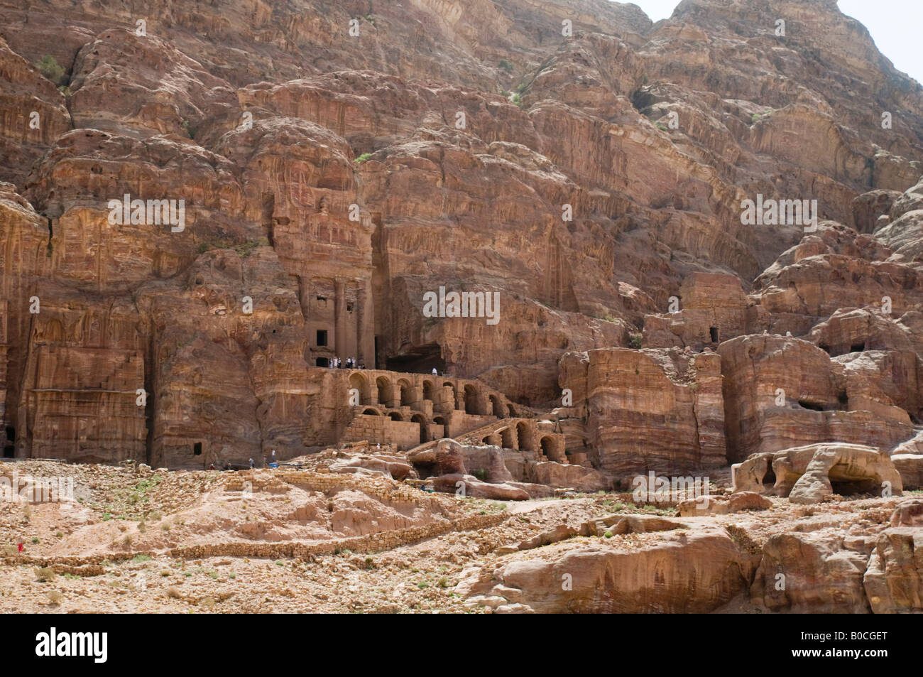 Middle East Jordan Petra UNESCO World Heritage Site The Royal Tombs ...