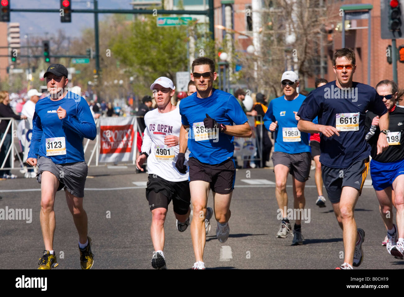 Fast Finishers in Denver Colorado Stock Photo
