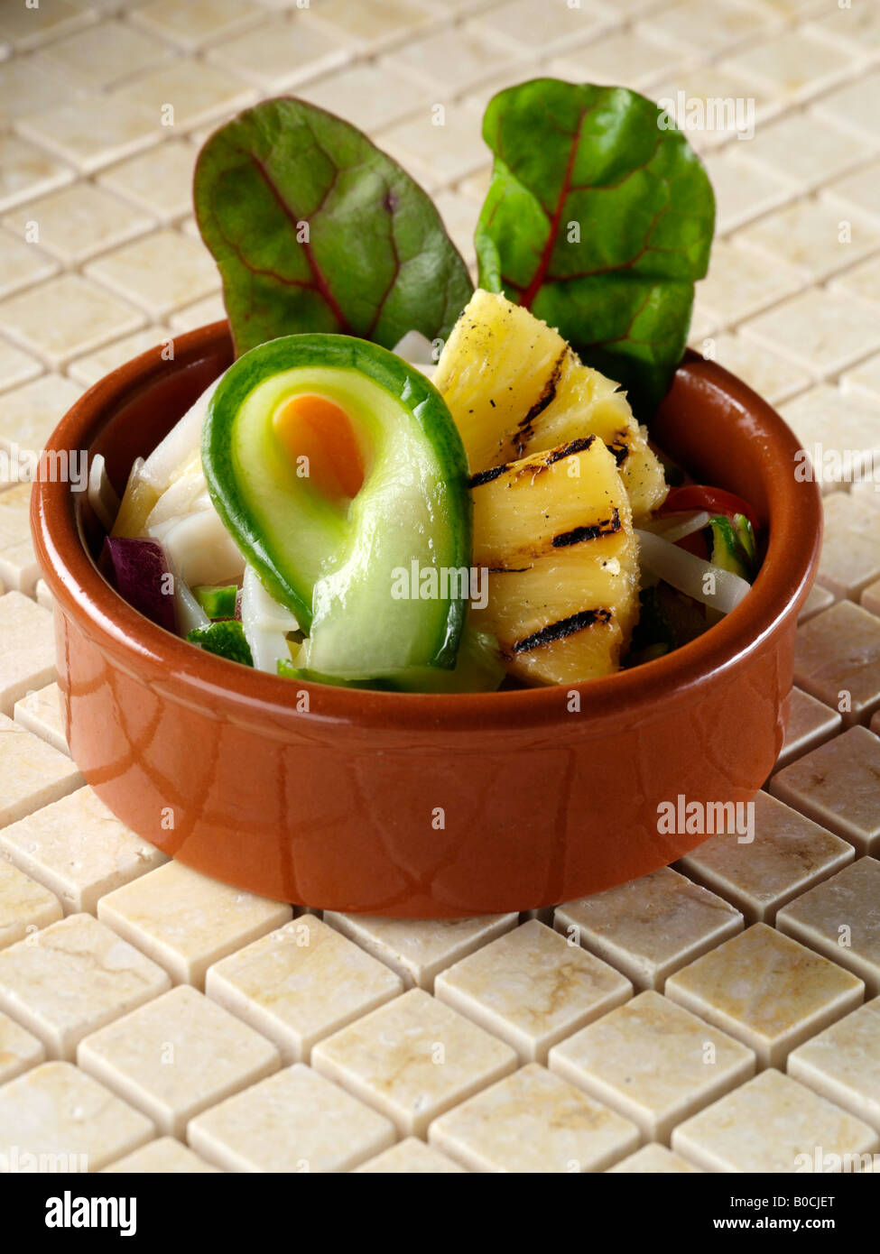 A bowl of sweet and sour vegetables editorial food Stock Photo