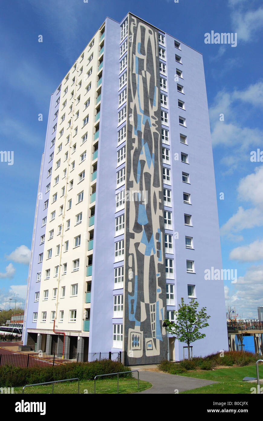 Residential high-rise flats, Waterfront, Gosport, Hampshire, England, United Kingdom Stock Photo