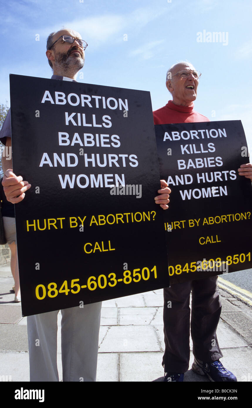 Anti-Abortion Protest Stock Photo