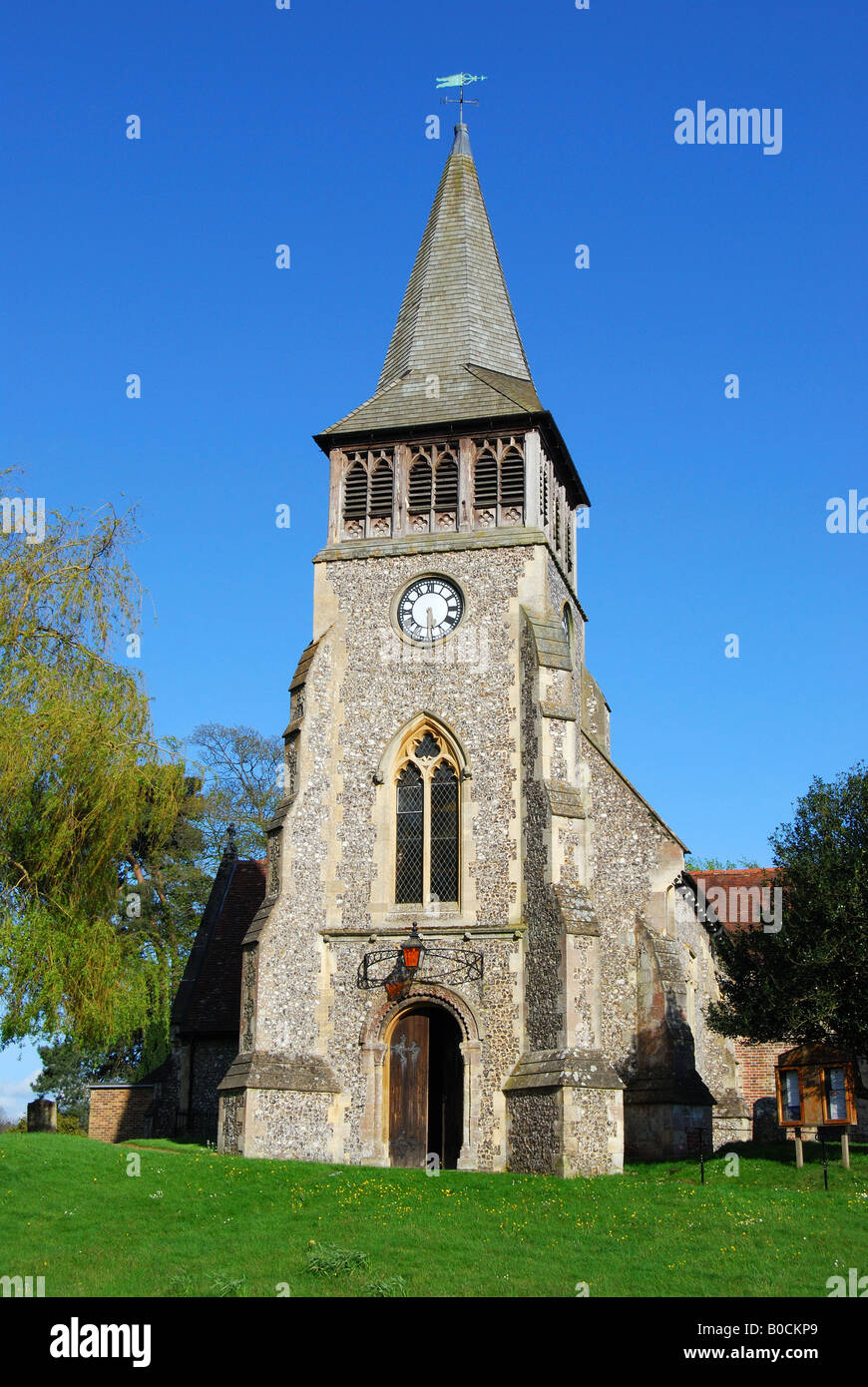 St Nicholas Church, Wickham, Hampshire, England, United Kingdom Stock Photo