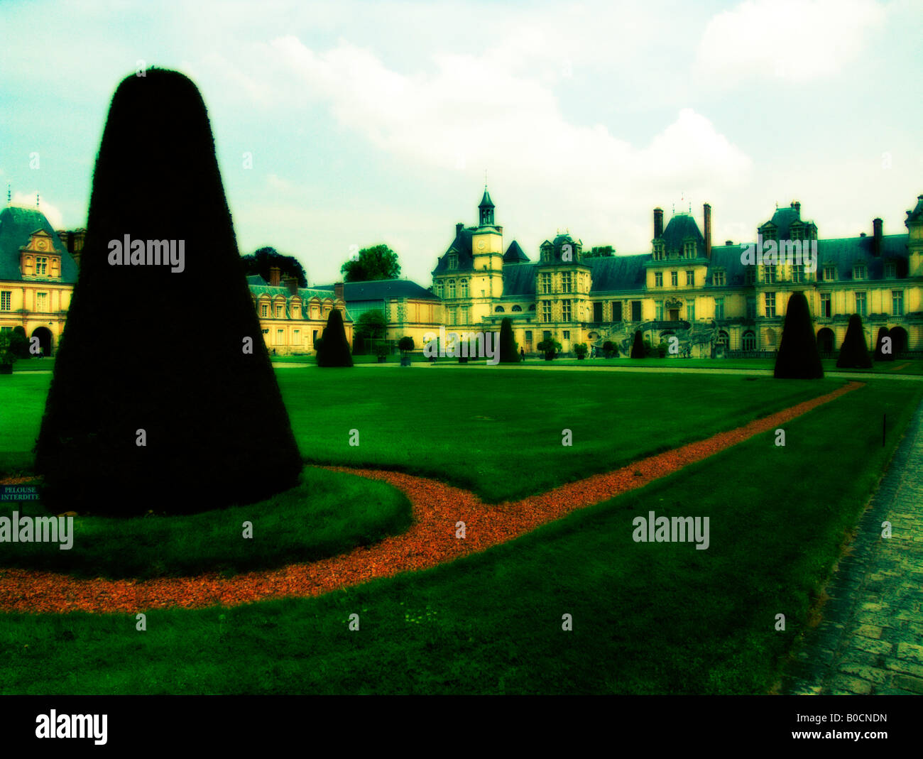 Fontainebleau Castle. Seine et Marne departement. France. Stock Photo