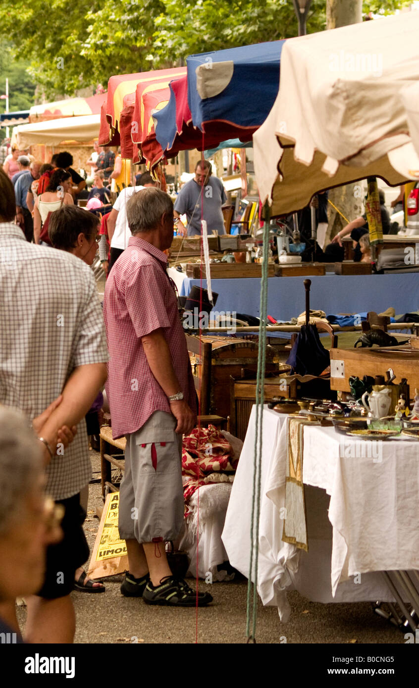 French Brocante market Stock Photo Alamy