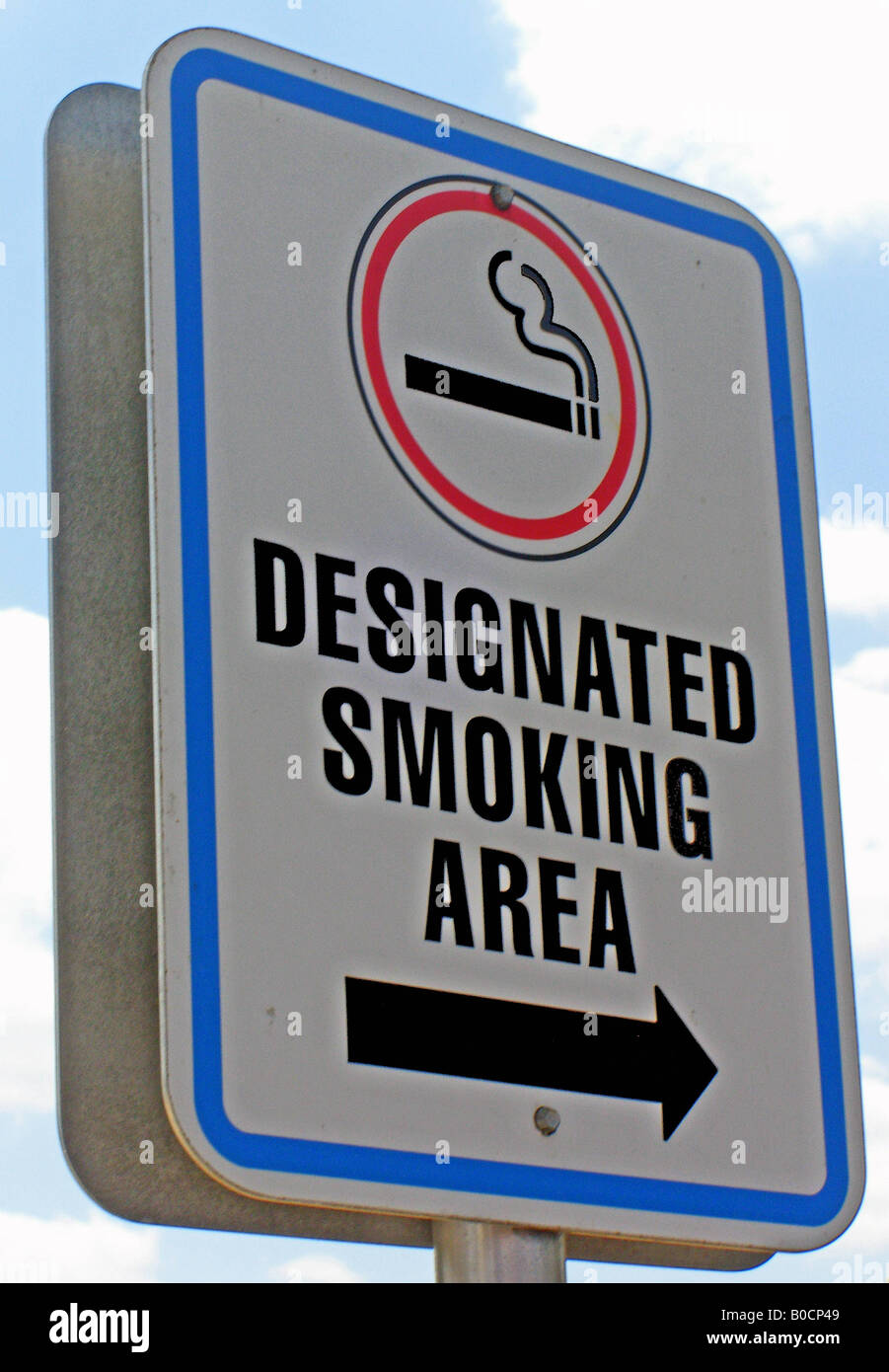 Designated smoking area Stock Photo