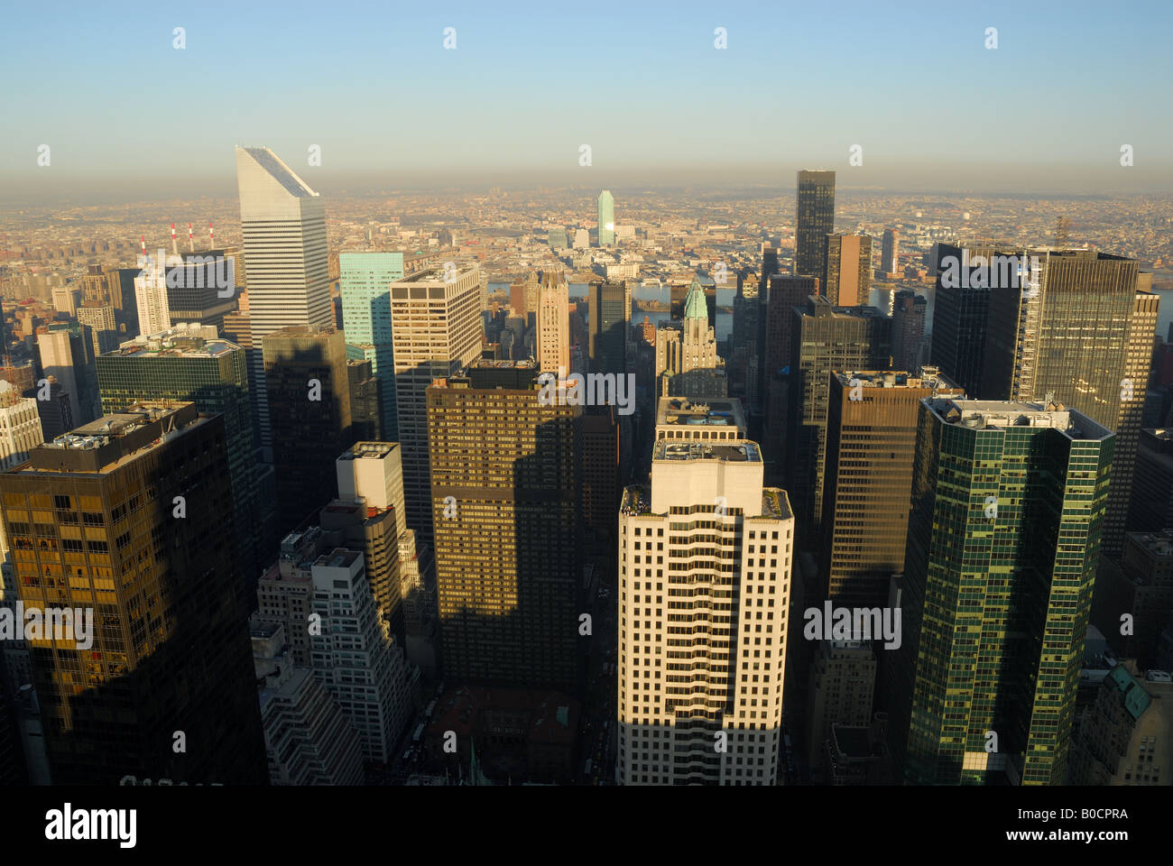 Aerial view over Manhattan, New York City Stock Photo - Alamy
